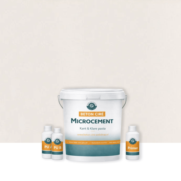 Microcement Lavender Grey 1 — emmer met kant-en-klare pasta, PU-topcoat en primer